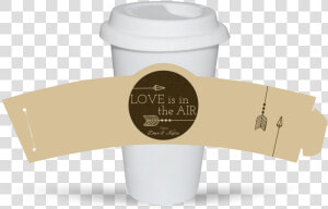 Newlywed Wedding Cup Sleeve Template Preview   Cup Sleeve Template Psd  HD Png Download