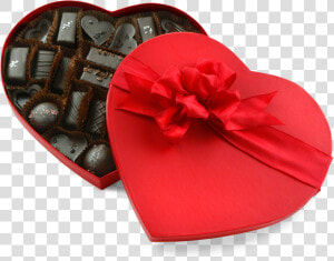 Valentines Day Gift Heart Box Of Chocolates  HD Png Download