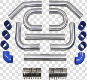 2 5 quot  Universal Turbo Intercooler Piping Kit   Black  HD Png Download