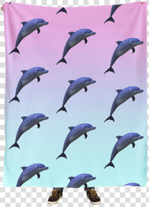Dolphinz Blanket Vapor95 Vaporwave Art  Rave Outfits    Common Bottlenose Dolphin  HD Png Download