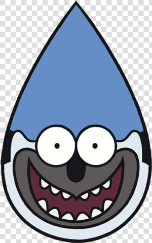 Mordecai Regular Show Face  HD Png Download