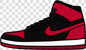 Aj1 Banned   Jordan Shoe Emoji  HD Png Download