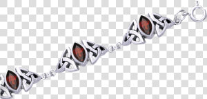 White Bronze Gemstone Celtic Knot Bracelet   Chain  HD Png Download
