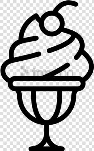 Free Png Ice Cream Free Icon   Ice Cream Clipart Black And White Free  Transparent Png