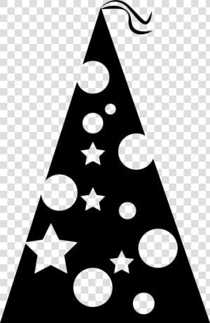 Birthday Hat With Dots And Stars   Gorro De Fiesta Silueta  HD Png Download