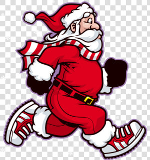 Christus Mother Frances Hospital   Santa Claus Running Png  Transparent Png