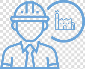 Icon Of A Plant Manager   Supervision Engineer Icon  HD Png Download