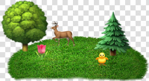 Emoji Forest Sticker used   Forest Emoji  HD Png Download