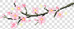 Gif Clip Art Image Desktop Wallpaper Pixel   Pixel Cherry Blossom Transparent  HD Png Download