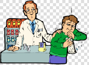 Transparent Coughing Png   Cartoon  Png Download