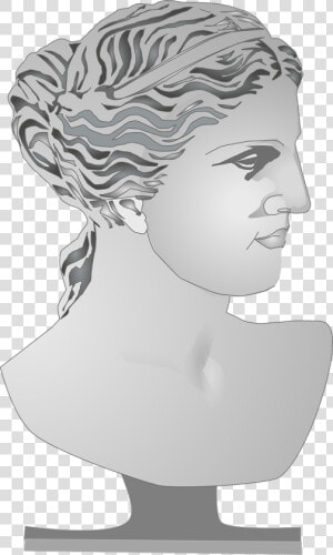 Greek Goddess Bust   Roman Goddess Statue Clipart  HD Png Download