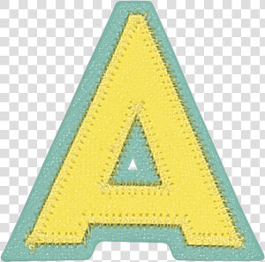 Pastel Block Letter Patches   Triangle  HD Png Download
