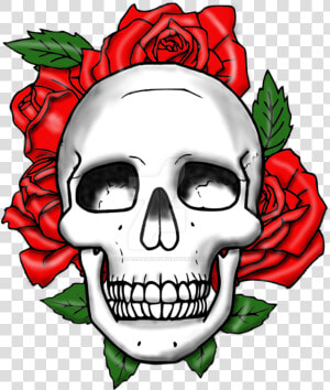 Skulls And Roses Clipart  HD Png Download