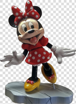 Red Minnie Mouse   Figurine  HD Png Download
