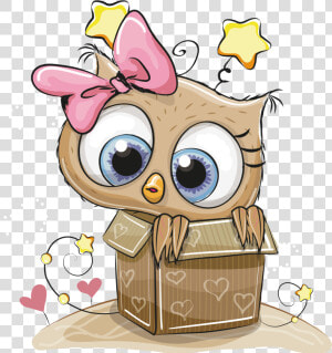 Box Owl Coloring Gift Book Child Drawing Clipart   Cute Owl Happy Birthday Owl  HD Png Download