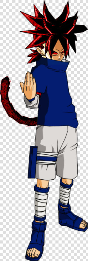 Goku Fused With Sasuke  HD Png Download