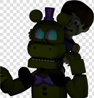 Fredbear Giving The Crying Child bv A Piggyback Ride  HD Png Download