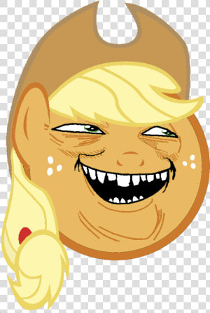 Transparent Rage Comic Faces Png   Applejack Funny Face  Png Download