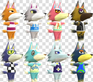 Download Zip Archive   Animal Crossing Wolf Model  HD Png Download