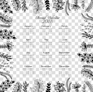 Clip Art Calendario Marco   Calendrier 2018 Jolie  HD Png Download
