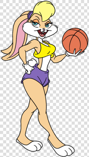  lolabunny  lola  bunny  rabbit  basketball  ball  basket   Lola Bunny Basketball  HD Png Download
