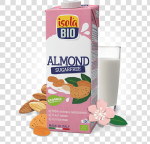Almond Unsweetened Drink   Isola Bio Rice Coconut  HD Png Download