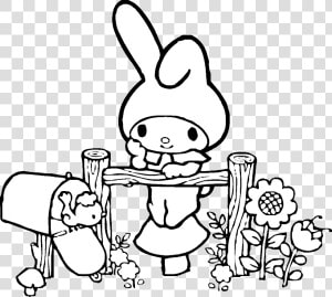 My Melody Coloring Pages  HD Png Download