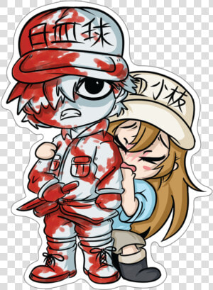 Cells At Work White Blood Cell Sticker  HD Png Download