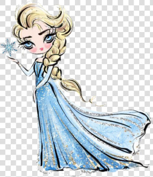  elsa  frozen  frozen2  elsafrozen  watercolor  annafrozen   Cartoon  HD Png Download