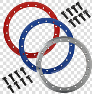 Optional Color Rings In Red  Blue And Raw Finish For   Circle  HD Png Download