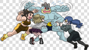 Machamp Girls  HD Png Download