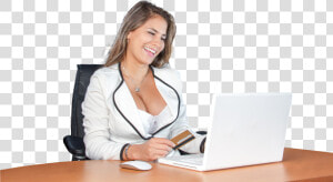 Woman On Laptop Png Image   Woman Working On Laptop Png  Transparent Png
