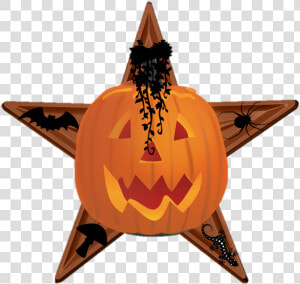 Spooky Species Barnstar   Transparent Pumpkin With A Face  HD Png Download