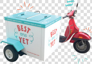 Transparent Ice Cream Truck Png   Vespa  Png Download