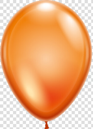 100 Balloons Crystal Orange   Transparent Background Orange Balloon  HD Png Download