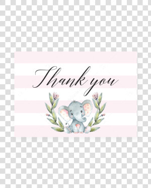 Printable Pink Thank You Cards By Littlesizzle   Baby Shower  HD Png Download
