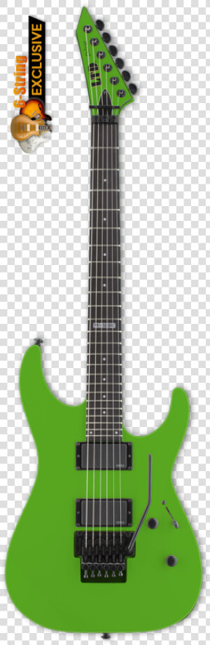 Esp Ltd M 1000 Neon Green Electric Guitar   Esp Ltd Mh 400 Blupfd  HD Png Download