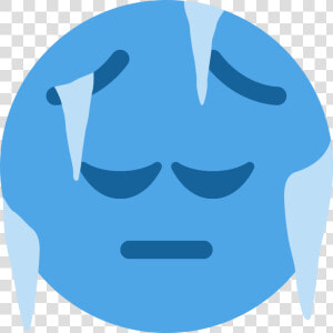 Coldpensive Discord Emoji   Twitter Cold Face Emoji  HD Png Download