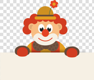 Clown Cartoon Circus Clip Art   Cute Clown Cartoon  HD Png Download