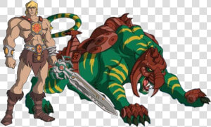 Transparent He Man Png   He Man 2002 Battlecat  Png Download