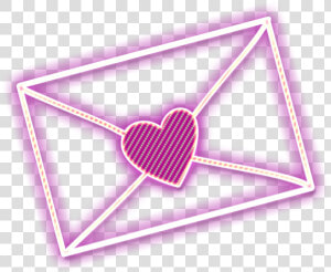  carta  neon   Heart  HD Png Download