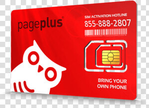 Page Plus Bring Your Own Phone Sim Kit   Go Smart Sim Card  HD Png Download