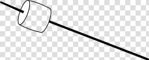 Marshmallow On Stick Clip Arts   Marshmallow On Stick Clipart  HD Png Download
