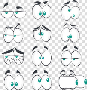 Eyebrows Eye Comics Vector Facial Expression Cartoon   T46s Yealink  HD Png Download