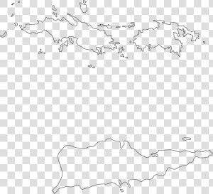 Vi   Us Virgin Islands Map Outline  HD Png Download