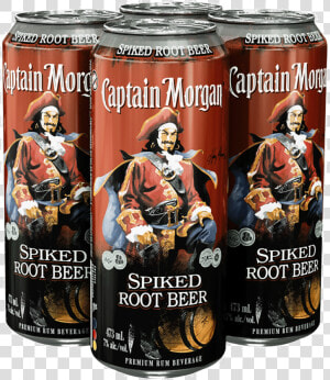 Captain Morgan Spiked Root Beer 4 X 473 Ml   Captain Morgan Root Beer  HD Png Download