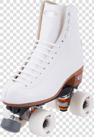 Riedell Epic Artistic Roller Skate Set   All White Roller Skates  HD Png Download