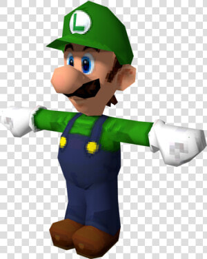 Download Zip Archive   Super Mario 64 Ds Luigi Model  HD Png Download