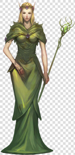 Female Wood Elf Wizard  HD Png Download