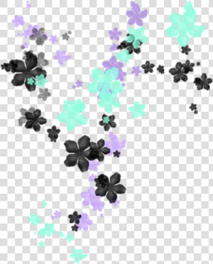  flowers  flower  falling  nature  garden  purple  HD Png Download